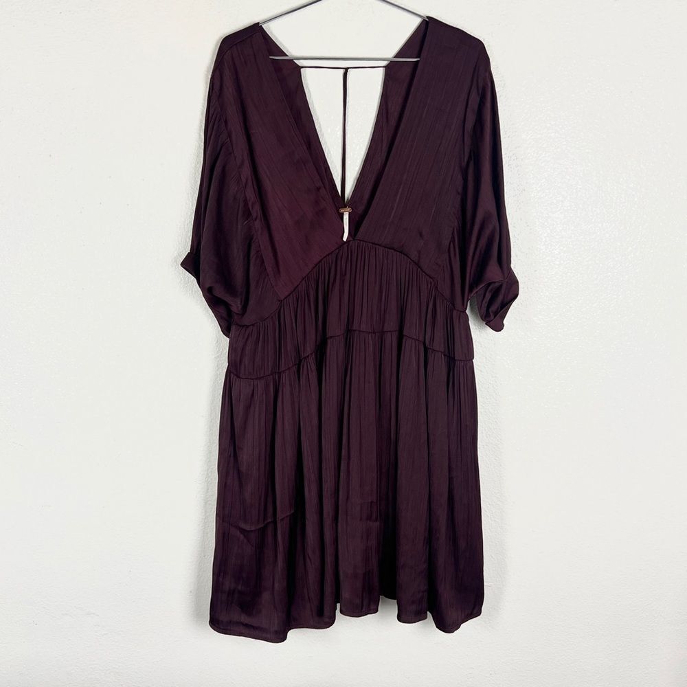 Free People ‘Shiny Sun Up’ Tiered Plunge Dress - Picture 5 of 7